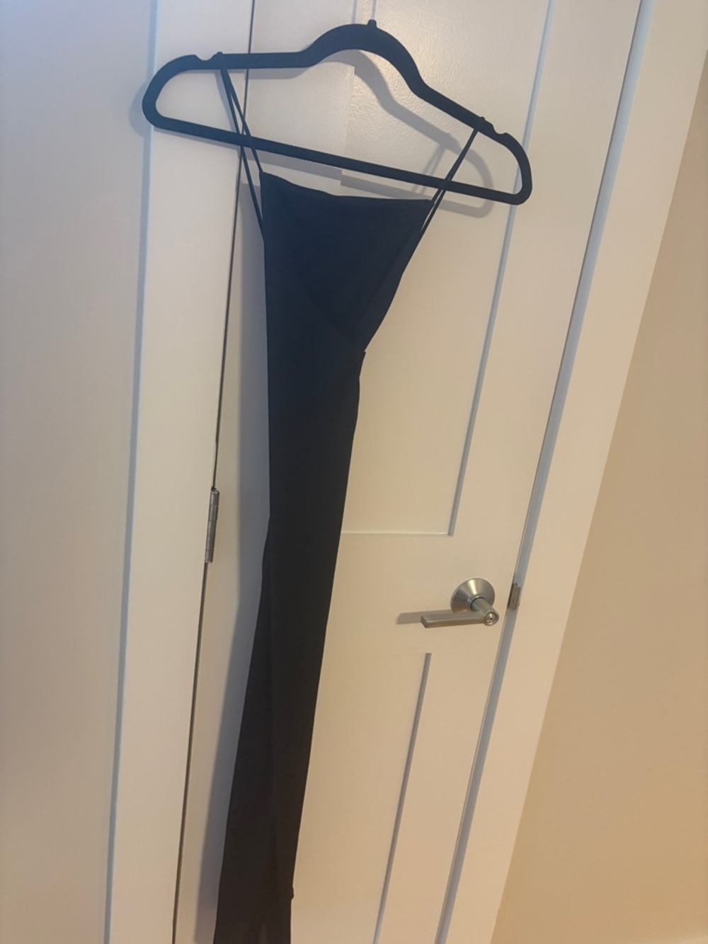 H&M Black Maxi Slip Dress with Spaghetti Straps